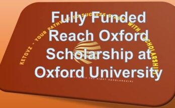 Fully Funded Reach Oxford Scholarship at Oxford University