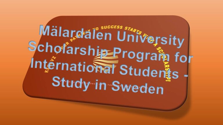 Mälardalen University Scholarship Program for International Students – Study in Sweden