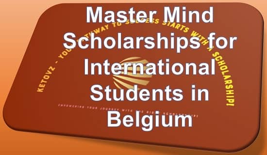 Master Mind Scholarships for International Students in Belgium